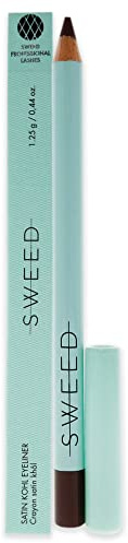 Sweed Satin Kohl Ultra Creamy Dusty Brown Eyeliner - Waterproof and Long Wearing Eye Pencil with Intense Colour