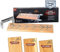 grillart® Premium Flammlachsbrett mit Halterung (Kirschenholz) aus Edelstahl für herrlichen Flammlachs – auch ideal für Flammbauch – für Feuerschale sowie Grill und Lagerfeuer optimal geeignet