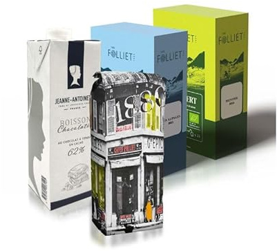 CAFÉS FOLLIET - Coffret Découverte - Café & Thé & Chocolat & Infusion - Recette signature de 1880 - 1Kg 24 sachets / 24 sachets