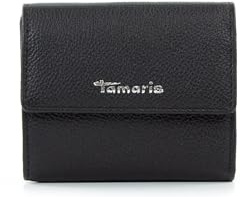 Tamaris Amanda Geldbörse Leder 10 cm, Schwarz