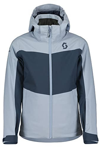 Scott Girls Ultimate Dryo 10 Jacket Colorblock-Blau - Daunen Wasserdichte atmungsaktive Mädchen Skijacke, Größe M - Farb