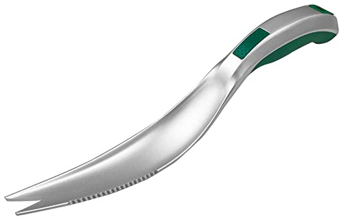 Kbenison One-Piece Aluminum Gardening Weed Tools, Hand Garden Weeder Tool, Ergonomic Handle Best Weeding Tool, Weed Pull Tool with Serrated Edge, Grass Removal Tool
