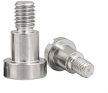 BELLAY 2 Stück M4 Schlitzschulterschrauben Konturbolzen Dübelschraube Nagelbegrenzungsbolzen Stufenbolzen 304 Edelstahlgewindenägel (Size : M4xD5X35mm)