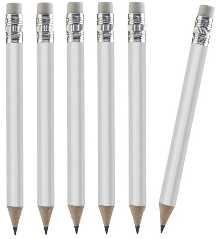 TH Golf 100pcs Premium Golf Pencils, 4 Inch Mini Pencils Half Pencils with Eraser Sharpened Wood Mini Round Pencils for Schools Wedding Toddlers Home Corporate Multiple Colours