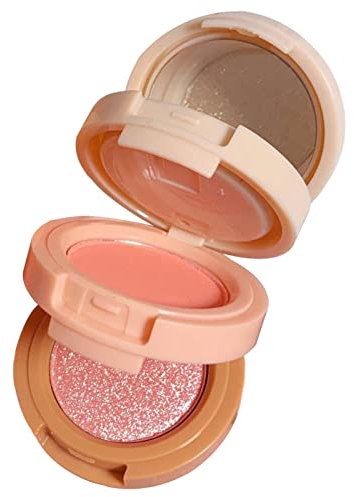 fard à joues en poudre - Poudre Blush 3 Couleurs,Poudre pressée multicouche pour le visage Cheek Matte Mineral Blush Mélangeable, longue durée toute la journée Voihamy