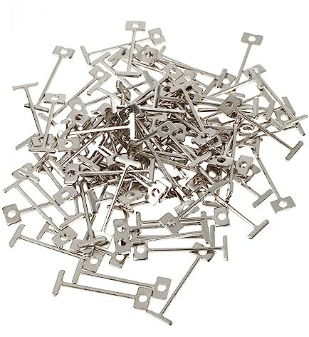 BESTonZON 100 Pièces Aiguille en acier pour niveler les carreaux cales de nivellement outil de mise à niveau de niveleur de tuile aiguille à niveler les carreaux remplaçable étage Composant