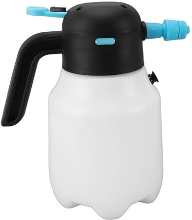 Schaumsprüher, 1,8 L, Batteriebetrieben, Auto-Schaumsprüher, Handdruck-Pumpsprüher, Wasserdruck, Verstellbar, Kabellose Pumpe, Schaumsprüher für Haus, Garten und Auto, Schönheit