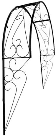 Wandmontierter Gartenbogen, Gartenspaliere für Kletterpflanzen, Gartenbogen im Freien, Eisenkunst, Retro-rustikales Design, Rosenbogen für Gärten, Balkone, Fenster, Türen