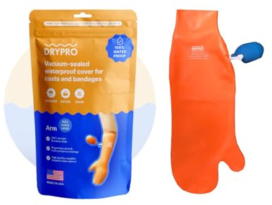 Drypro Protector para Escayola y Vendaje de Brazo, media altura, adulto y niño. Disfruta de la playa, piscina, baño y ducha (Large)