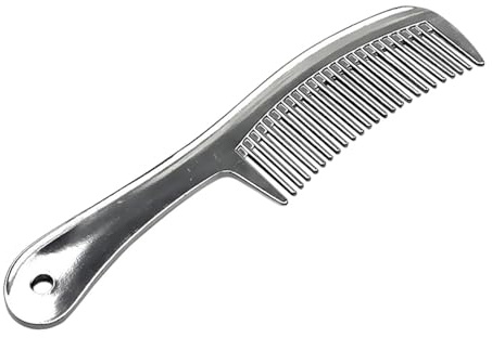 Oshhni Peigne à Cheval pour Animaux de Compagnie, Accessoires en Aluminium, Brosse à Curry, crinière et Queue, pour Le Nettoyage du bétail, des poneys et des