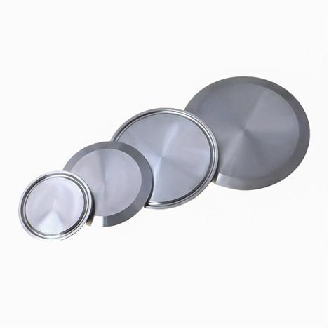RAHBI Flangia con ghiera a tre morsetti con cappuccio terminale sanitario in acciaio inossidabile SUS SS 304 leisurely(319mm Ferrule OD)