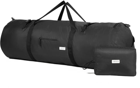 Arxus Sporttasche 90L 50L 30L Groß Reisetasche Faltbare Gepäck Tasche | Damen Herren Weekender Schwimmtasche Mit Schultergurt Für Reise Sport Gym Camping