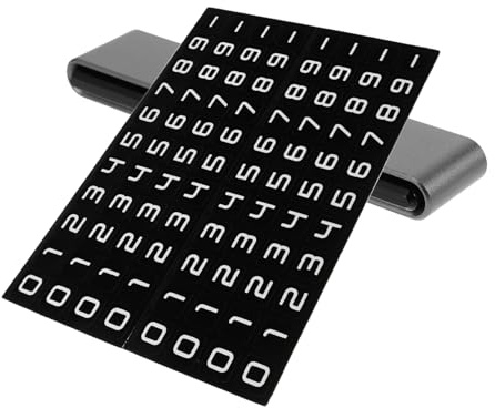 Healifty Temporary Parking Phone Number Holder Double Display for Car License Plate Accessory