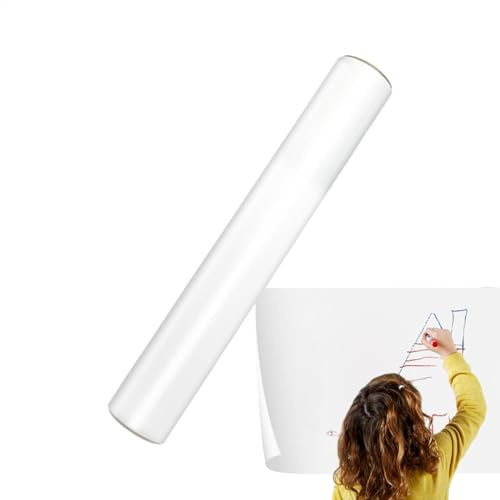 Rouleau de papier peint pour tableau blanc, autocollant électrostatique, effaçable à sec, amovible, blanc, pour mur, bureau, école, écriture