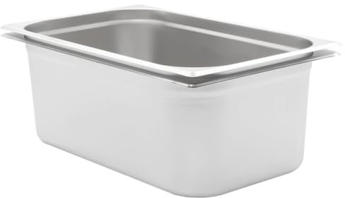 LLEZKBR Gastronorm Contenitori 2 pz GN 1/1 200 mm Acciaio Inox