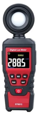 Mesureurs de lumière, Photomètre numérique Luxmètre Testeur de lumière Spectromètre photographique Détecteur de luminosité portable 1-200 000 Luxmètre Écran LCD