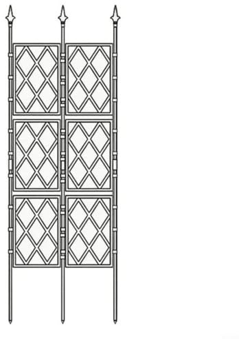 Panneaux de treillis de jardin, treillis de jardin extérieur, cadre de support pour plantes grimpantes, treillis de jardin pour plantes en pot, vigne grimpante, plantes d'intérieur (57 cm x 180 cm)