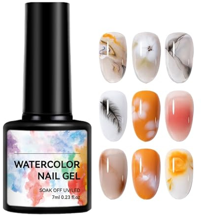 pour à ongles – Laque de mélange de couleurs 7 ml, pigmenté Soak Off, à ongles de beauté | marbré artistique pour peinture d'ongles de Style Salon, pour fe