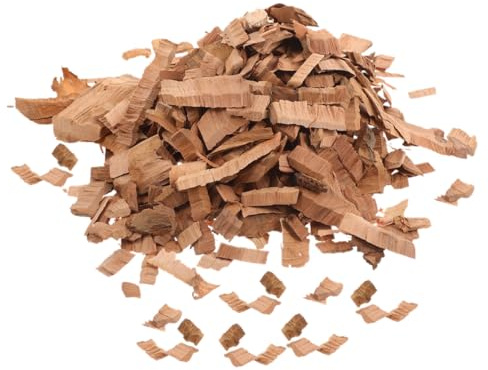 SUPVOX Astillas de Madera para Barbacoa 1 Kg – Virutas de Madera de Manzano para Ahumar – Chips Aromáticos para Parrilla y Ahumadores, Uso en Barbacoas al Aire Libre y Cocina de Exterior