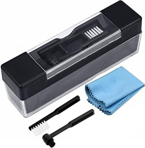 Yotako Vinyl Records Cleaning Kit 4-in-1, Velvet Anti Static Vinyl Record Cleaner, Stylus Vinyl Cleaning Brush with Record Cleaning Cloth Remove Dust from Your Favourite LPs