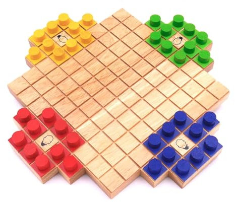 ROMBOL Quattele, (Frank Rehm/Ronald Hild, Deutschland, 2016), Gesellschaftsspiel für 2 oder 4 Personen, Familienspiel, Brettspiel, Gesellschaftsspiel aus Holz