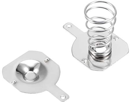 sourcing map 20Paires 18650 Batterie Negatif à Positif 16,5mmx16mm | Conversion Ressort Contact Plaque Nickelage