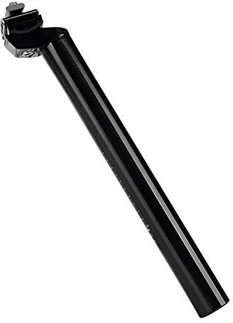 Fahrradsattelstütze, 31,6 mm x 300 mm, Aluminium, verstellbare Sattelstütze, passend für die meisten Fahrräder, Mountainbikes, Rennräder, Schwarz