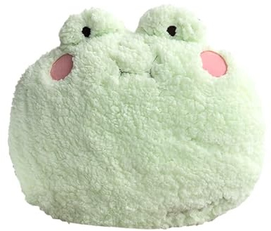 DXDE4U Frog Plush Pillow, Adorable Frog Stuffed Animal (15 * 14 inch), Home Cushion Decoration Plush Hugging Pillow Frog Toy Birthday Xmas Travel Gift for Kids Adults Girls Boys