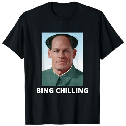 Bing Shi Ling Bing Chilling John Xina Ice Cream Chinese Meme T-Shirt