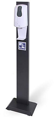 SWAVGO - Hygienestation mit Desinfektionsspender - Desinfektionssäule mit Sensor oder Manual - Desinfektionsstation für Innen & Außen (Sensor 1000 ml)