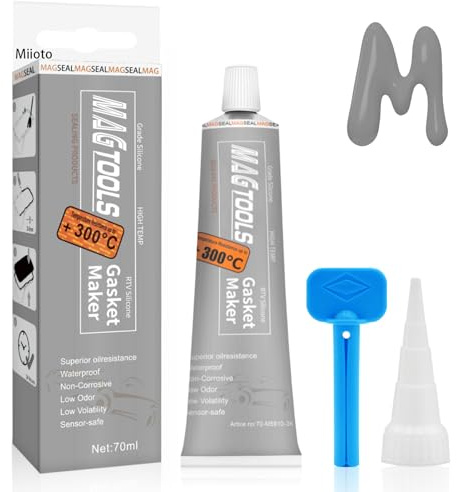 Dichtmasse Motor, Motordichtmasse Grau, Zylinderkopfdichtung Dichtmittel | Flüssigdichtung, Getriebe Motor Dichtung Ölwanne, Dichtungs-Additiv, Regeneriert Dichtungen-70ml