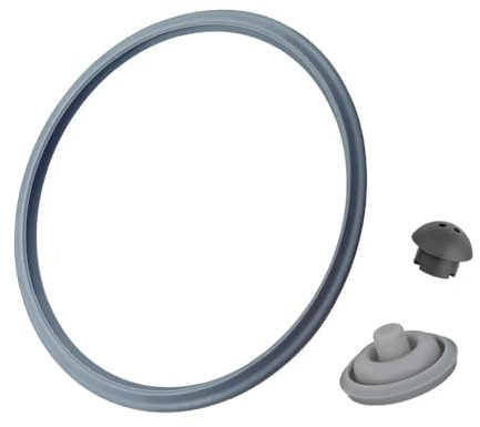 für WMF Schnellkochtopf Ersatzteile, Dichtungsring, Kochsignaldichtung, Sicherheitsventil für Schnellkochtopf Deckel 2,5l 3l 4,5l, 6,5l 8,5l,（3 Teiliges Set）
