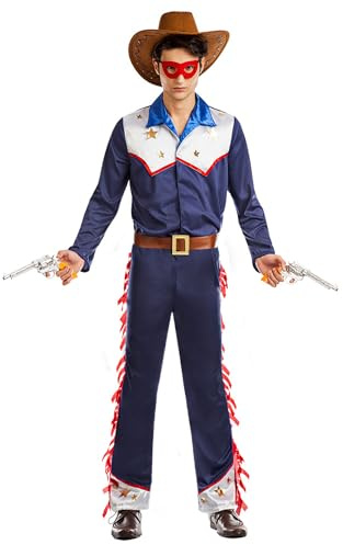 Boland Cowboy Sam Kostüm für Herren | Mehrfarbig