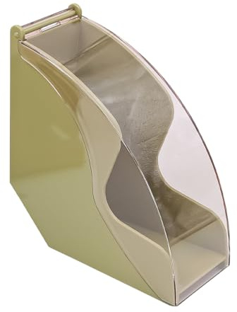 Ieron Coffee Filter Holder Storage with Acrylic Dustproof Lid, for Coffee Shop, Home, Storage Capacity of 100 pcs Paper Filters (Green)