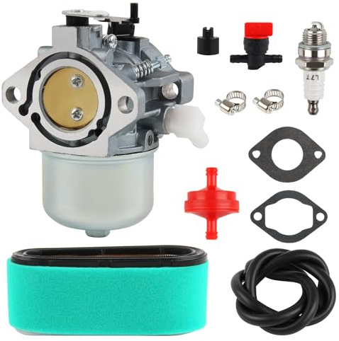 DOCAS 699831 694941 Kit de Filtre à Air et Carburateur compatible pour Briggs & Stratton 283702 283707 284702 284707 284777 286702 286707 289702 289707 28D702 28D707 28M706 Tondeuses à gazon à moteur