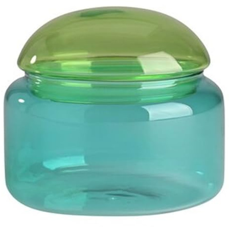 Gift Company Voile, Glasdose, M, Borosilikatglas, grün/blau, gs