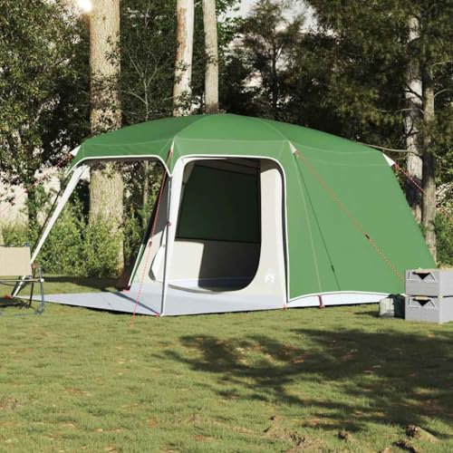 Fasba Campingzelt Trekkingzelt Wanderzelt Zelt Wasserdicht mit Vorzelt 5 Personen Grün Wasserdicht