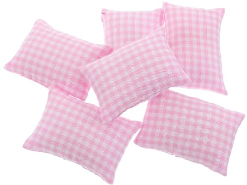 BESPORTBLE 6stücke Mini-Kissen Für Puppenhäuser Stoffkissen Im Maßstab Für Wohnzimmer-dekor Realistische Und Charmante Accessoires Für Spielzeughäuser