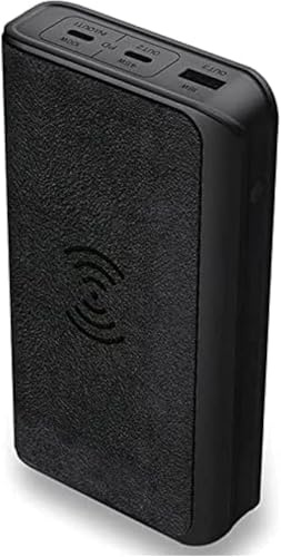 Power Bank, 20000 mAh, s PD 100 W/45 W, caricabatterie per telefono con doppia porta di tipo C, caricabatterie wireless portatile da 10 W, display digitale a LED, per telefoni, tablet e altr