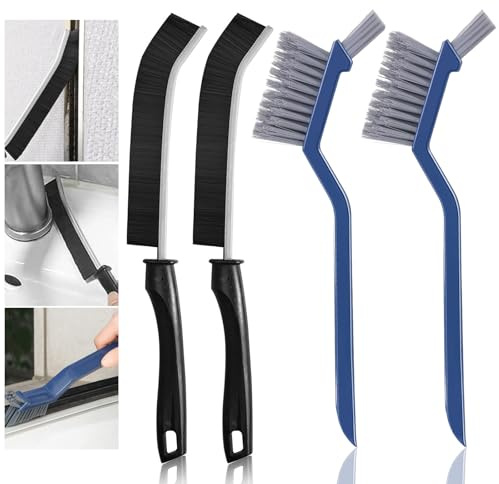 4 Pièces Brosse Nettoyage, Multifonctionnelle Joint Nettoyage Salle de Bain, Carrelage pour Maison, Toilettes, Salle de Bain, Cuisine