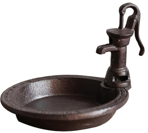 F Fityle Mangeoire à Oiseaux en Fonte, récipient pour Nourriture pour Oiseaux, décoration de Jardin rétro, Cadeau pour Les Amoureux des Oiseaux, métal