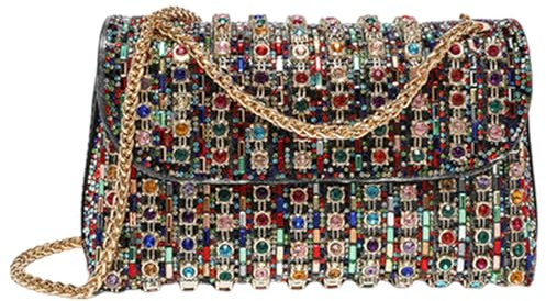 Kvällsväskor för kvinnor, Rhinestone-väskor för damer | Glittrande kvällsväska Lyxdesign,Bärbar Rhinestone kopplingsväska kvinnor flickvän födelsedag nyår