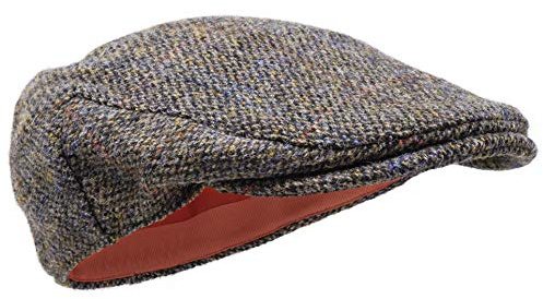 Borges & Scott Nevis Schirmmütze – Schiebermütze aus 100% handgewebter Wolle - Harris Tweed - wasserabweisend