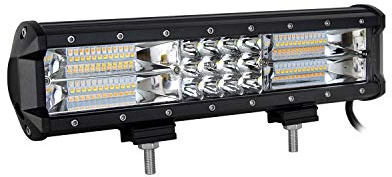 Willpower Barra LED 4x4 Barra Led Luce Strobo 30cm 180W Combinazione Fascio Faretto Faro Luci da Lavoro Led 12V 24V 6000K Fendinebbia Impermeabile Luci Off Road per Fuoristrada Camion SUV ATV UTV