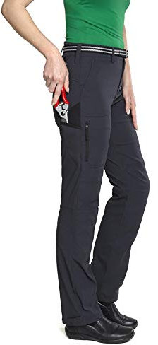 Genus Gardenwear 3-Season Women's Premium Showerproof Gardening Trousers, Comfortable Outdoor Work Cargo Pants in Midnight Blue with Padded Knee & Multi-Pocket - 8L