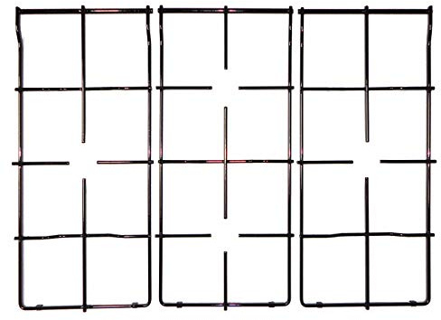 Franza - Kit 3 griglie per Ariston Hotpoint in ferro smaltato nero per cucina piano cottura 4 fuochi a gas serie PF7 - C00041903 - C00041904 - P0275/KIT