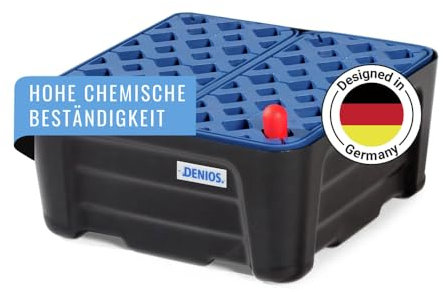 Kleingebindewanne pro-line aus Polyethylen (PE), mit PE-Gitterrost, 20 Liter, 400x400x180