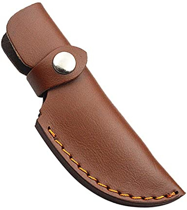 Leder Messerscheide, Gerade Messertasche für Gürtel, Vintage Messer Taschen Knife Sheath mit Gürtelschlaufe zum Schutz des Messers