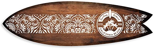 DECLINA Deko-Surfbrett, Alu-Dibond-Druck, Wanddekoration, Surfbrett, Deko, Surfbrett, Surfbrett, Surfbrett, Schule, 100 x 30 cm