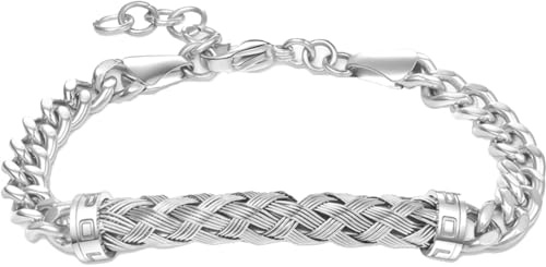 Pulseira Pol Crossed ss: 18,5+2,5cm